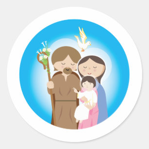 De Heilige Familie Ronde Sticker