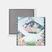 De Heilige Familie Shiva en Parvati Magneet (Voorkant / Achterkant)