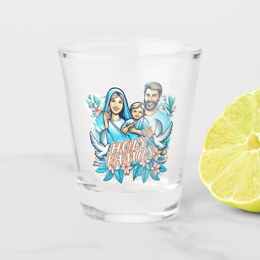 De Heilige Familie Shot Glas (Voorkant)