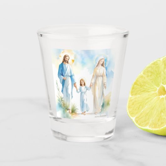 De Heilige Familie Shot Glas (Voorkant)