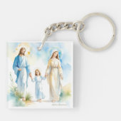 De Heilige Familie Sleutelhanger (Achterkant)