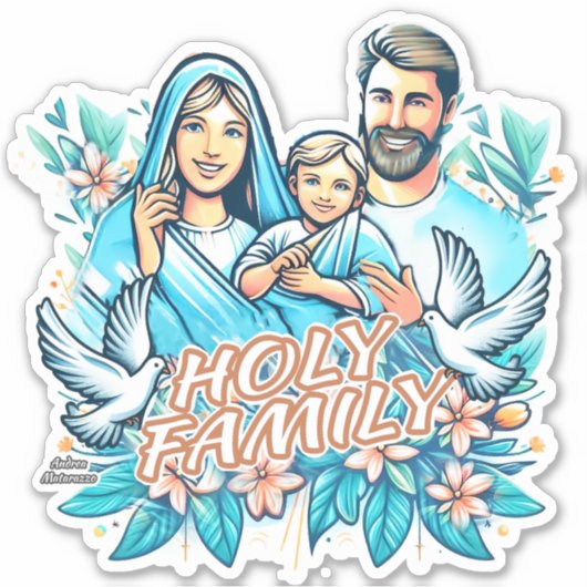 De Heilige Familie Sticker (Voorkant)