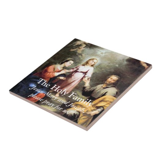 De Heilige Familie Tegeltje (Zijkant)