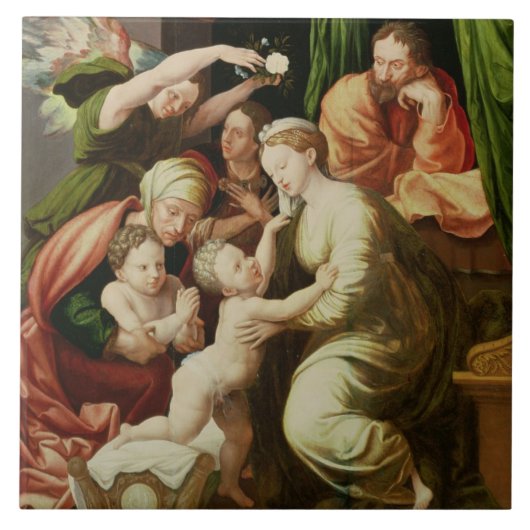 De Heilige Familie Tegeltje (Voorkant)