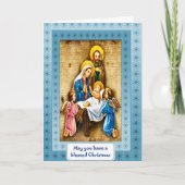 De Heilige familie van de geboorte van Christus Feestdagen Kaart (Voorkant)