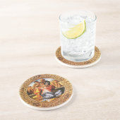 De Heilige Familie Zandsteen Onderzetter (Zijkant)