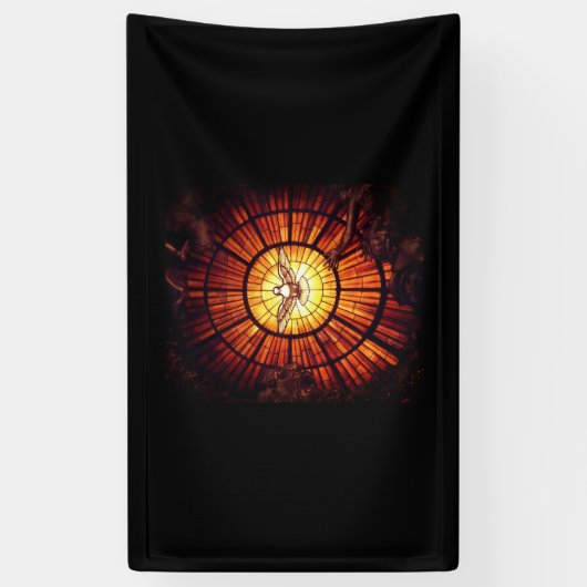 De Heilige Geest (Bernini) Spandoek (Verticaal)