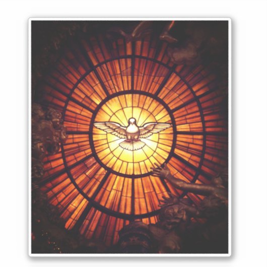 De Heilige Geest (Bernini) Sticker (Voorkant)