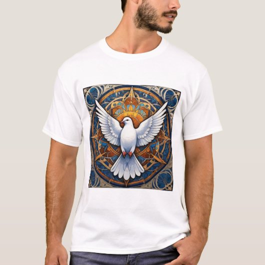 De Heilige Geest (duif) 1 T-shirt (Voorkant)