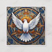 De Heilige Geest (duif) 1 Vierkante Visitekaartje (Achterkant)