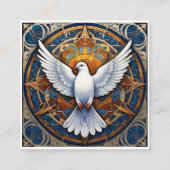 De Heilige Geest (duif) 1 Vierkante Visitekaartje (Voorkant)