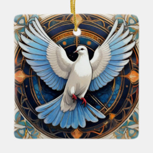 De Heilige Geest (duif) 2 Keramisch Ornament