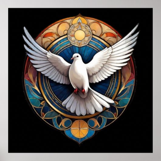 De Heilige Geest (duif) 3 Poster (Voorkant)