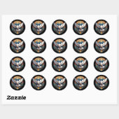 De Heilige Geest (duif) 3 Ronde Sticker (Vel)