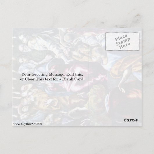 De heilige geest van El Greco Briefkaart (Achterkant)