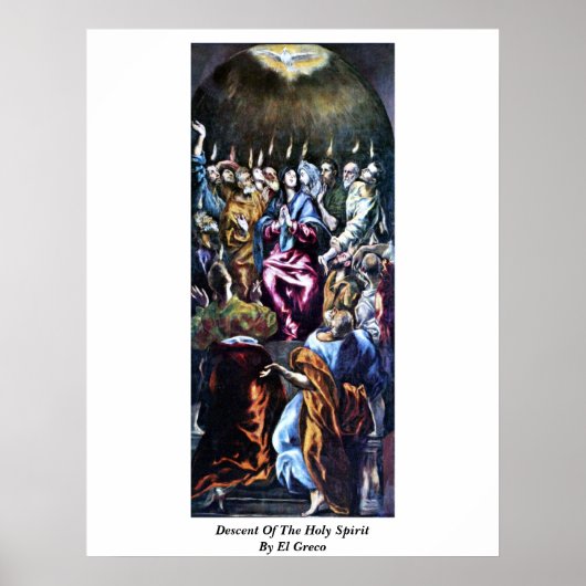De heilige geest van El Greco Poster (Voorkant)