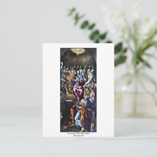 De heilige geest van Greco El Briefkaart (Staand voorkant)