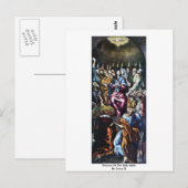 De heilige geest van Greco El Briefkaart (Voorkant / Achterkant)