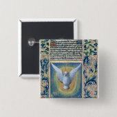 De Heilige Geest Vierkante Button 5,1 Cm (Voorkant /achterkant)