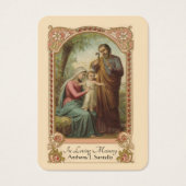 de Heilige Gezin van de Katholieke Heilige Gezin F Visitekaartje (Voorkant)