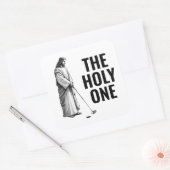 De Heilige - Golfende Jezus Vierkante Sticker (Envelop)