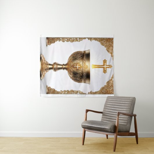 De Heilige Graal Katholiek Wandkleed (In Situ (horizontaal))