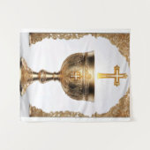 De Heilige Graal Katholiek Wandkleed (Voorkant (horizontaal))