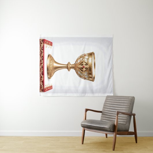 De Heilige Graal Katholiek Wandkleed (In Situ (horizontaal))