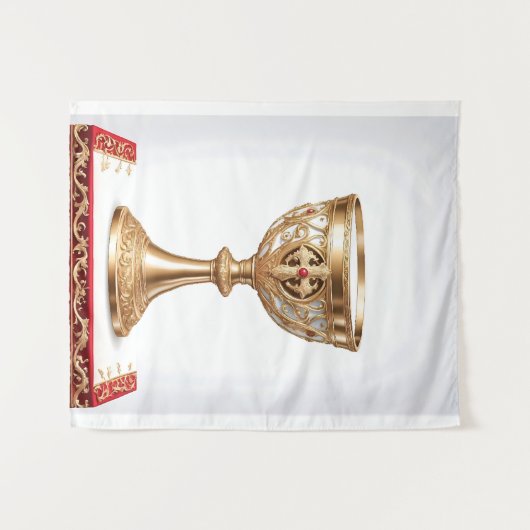 De Heilige Graal Katholiek Wandkleed (Voorkant (horizontaal))