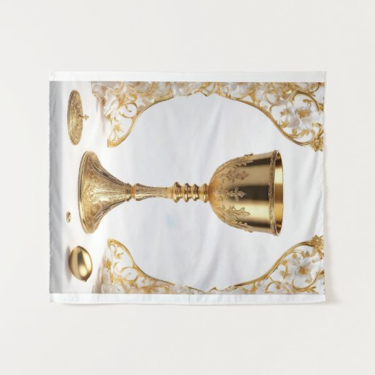 De Heilige Graal Katholiek Wandkleed (Voorkant (horizontaal))