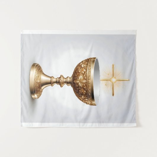 De Heilige Graal Katholiek Wandkleed (Voorkant (horizontaal))
