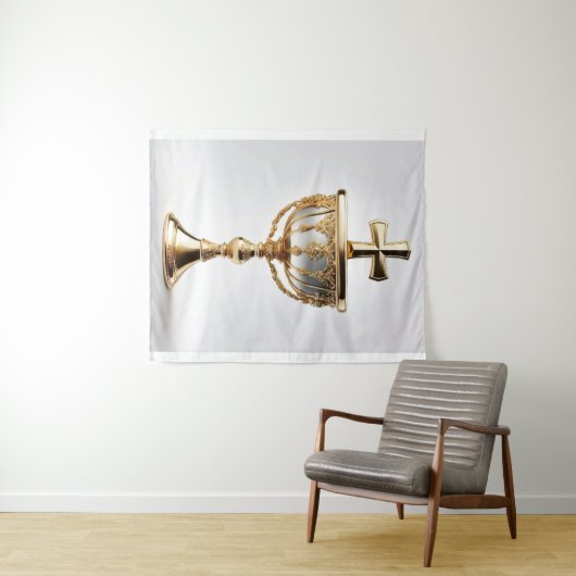 De Heilige Graal Katholiek Wandkleed (In Situ (horizontaal))