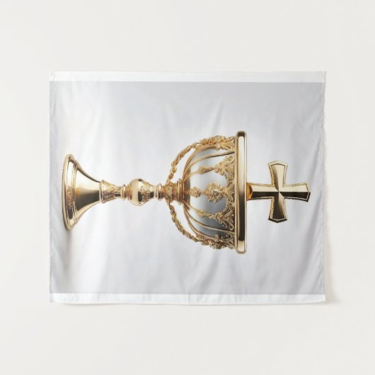 De Heilige Graal Katholiek Wandkleed (Voorkant (horizontaal))