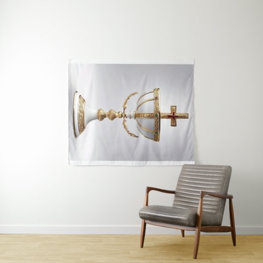 De Heilige Graal Katholiek Wandkleed (In Situ (horizontaal))