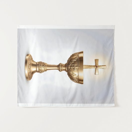 De Heilige Graal Katholiek Wandkleed (Voorkant (horizontaal))