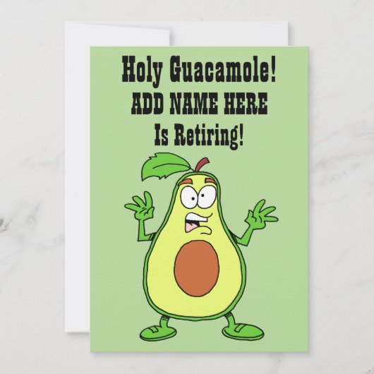 De Heilige Guacamole die iemand terugtrekt Kaart (Voorkant)