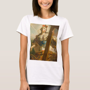 De heilige Helena met het Ware Kruis Heilige Kunst T-shirt