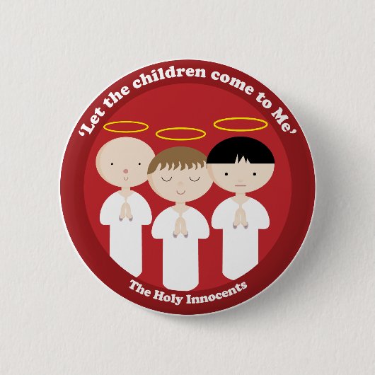 De Heilige Innocenten Ronde Button 5,7 Cm (Voorkant)