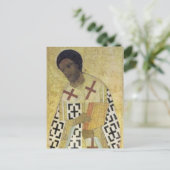 De heilige Johannes Chrysostomus van Andrej Roeblj Briefkaart (Staand voorkant)