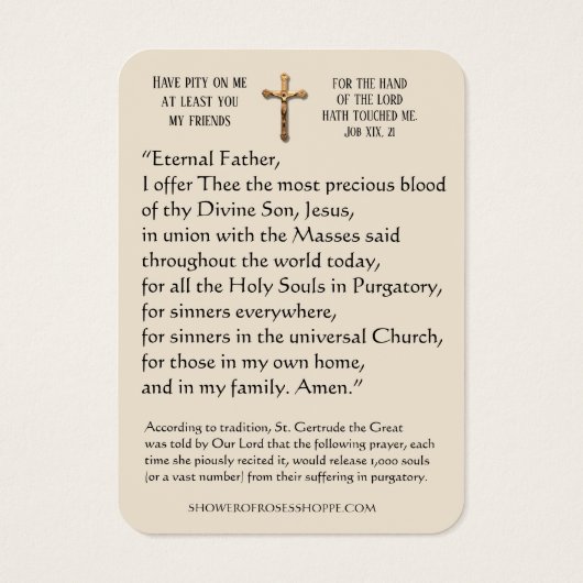 De Heilige Kaart van de Grote Peuter (Achterkant)