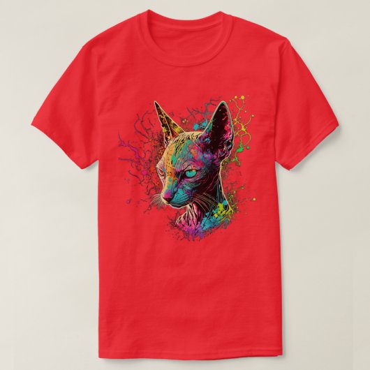De Heilige Kat van het oude Egypte T-shirt (Design voorkant)