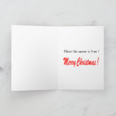 De heilige Kerstkaart van de Familie Feestdagen Kaart (Binnen)