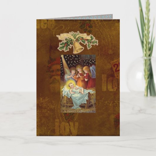 De heilige Kerstkaart van het Seizoen Feestdagen Kaart (Voorkant)