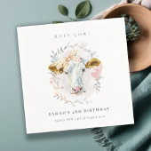 De Heilige Koe Boerderij Flora baart elke zondag Servet