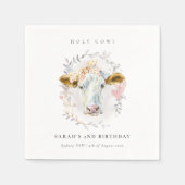 De Heilige Koe Boerderij Flora baart elke zondag Servet (Voorkant)