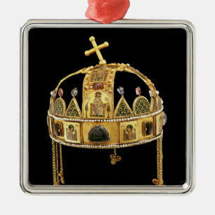 De Heilige Kroon van Hongarije, 11e tot 12e eeuw Metalen Ornament