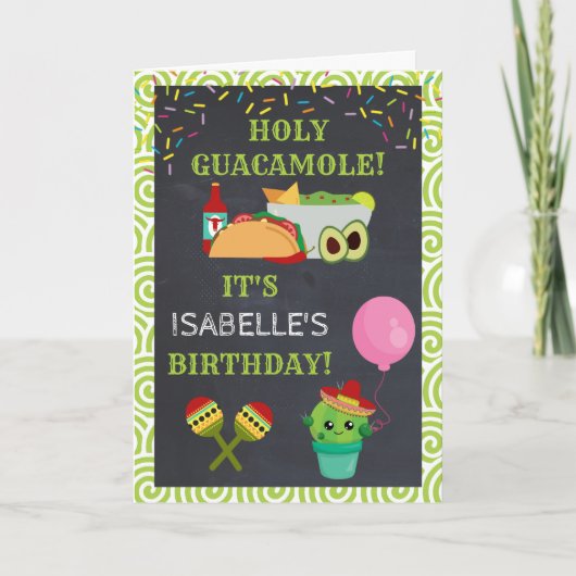 De heilige Leuke Verjaardag van de Cactus Kaart (Voorkant)