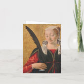 De heilige Lucy van Francesco del Cossa Notitiekaartje (Achterkant)