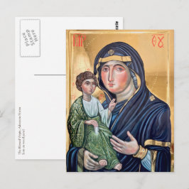 De Heilige Maagd - Advocata Nostra Icoon Briefkaart