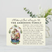 De Heilige Maagd Maria Baby Jezus Katholiek Gedenk Kaart (Staand voorkant)